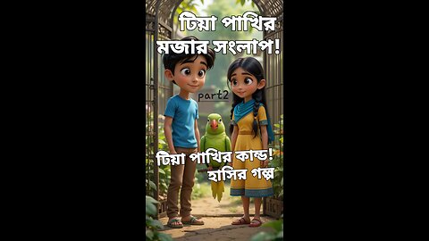 টিয়া পাখির কান্ড! | হাসির গল্প | Funny Talking Parrot Story in Bangla part 2