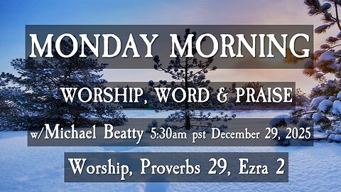 🌤️MONDAY MORNING✝️