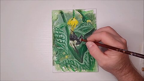 Painting Timelapse: "Pollinator" by Mark J. Allen