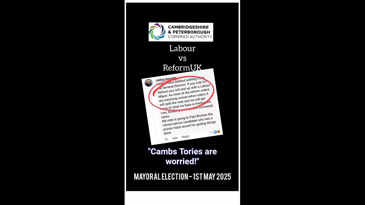 Local Tories are proper worried about losing to ReformUK! 😅