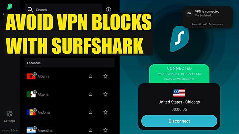 Avoid VPN Blocks with Surfshark + Comparison to IPVanish