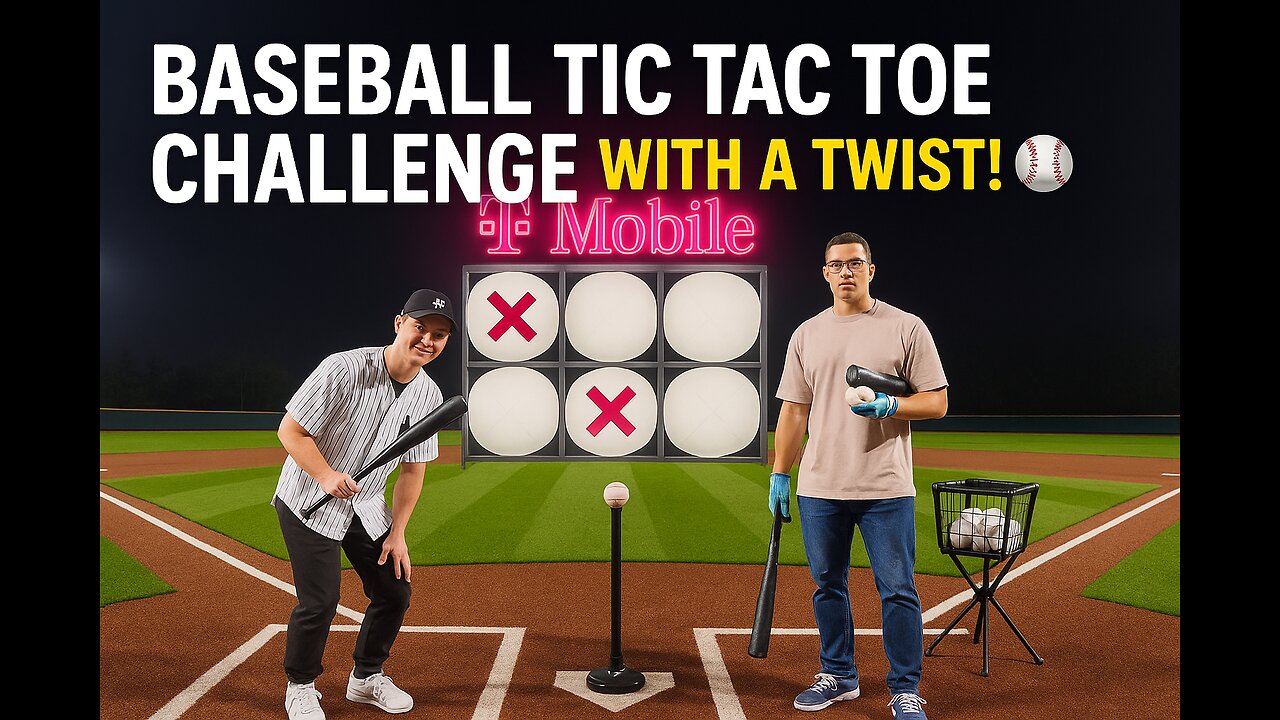 Baseball Tic Tac Toe Challenge with a Twist! ⚾❌