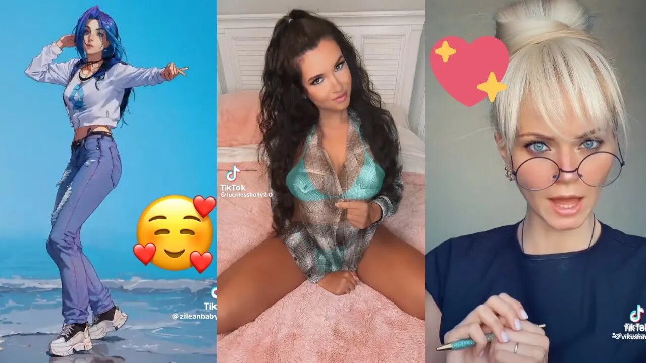 Hot cute girls dancing, no panties compilation