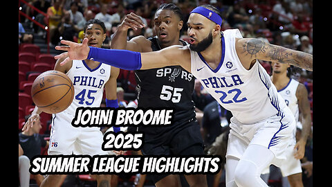 Johni Broome Shines in 2025 NBA Summer League Highlights