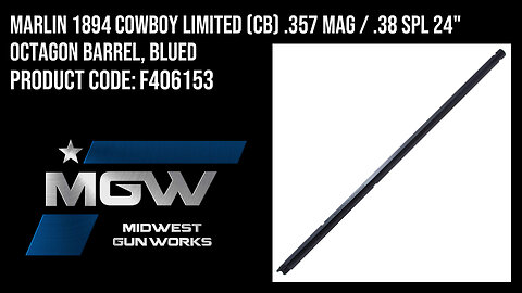 Marlin 1894 COWBOY LIMITED (CB) .357 MAG / .38 SPL 24" Octagon Barrel, Blued - F406153