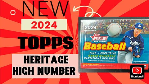 New 2024 #Topps #Heritage High Number #baseballcards Blaster #packopening #newrelease