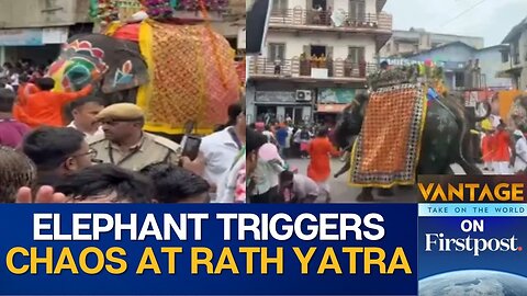 Elephant Loses Control Sparks Panic During Jagannath Rath Yatra in Ahmedabad Vantage on Firstpost