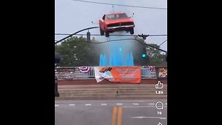 Hazzardous Stunt: General Lee Replica Soars Over City Fountain In Wild Video - Part 2