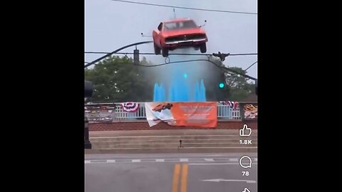 Hazzardous Stunt: General Lee Replica Soars Over City Fountain In Wild Video - Part 2