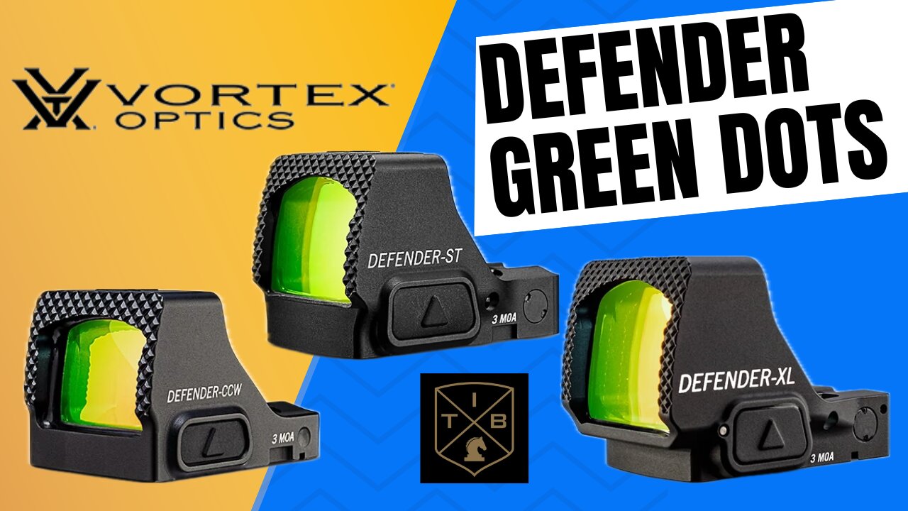 New Vortex Defender Green Dots - CCW, ST, & XL