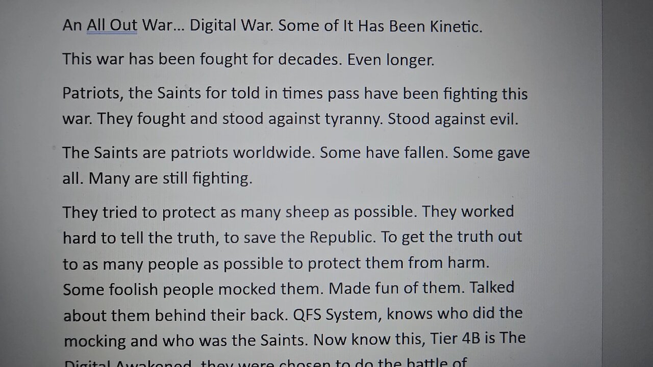 An All Out War Good vs Evil Has Been Raging On/ QFS Quantum Financial System