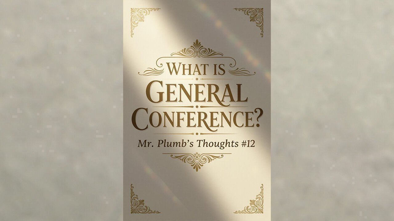 What Is General Conference? Mr. Plumb’s Thoughts #12