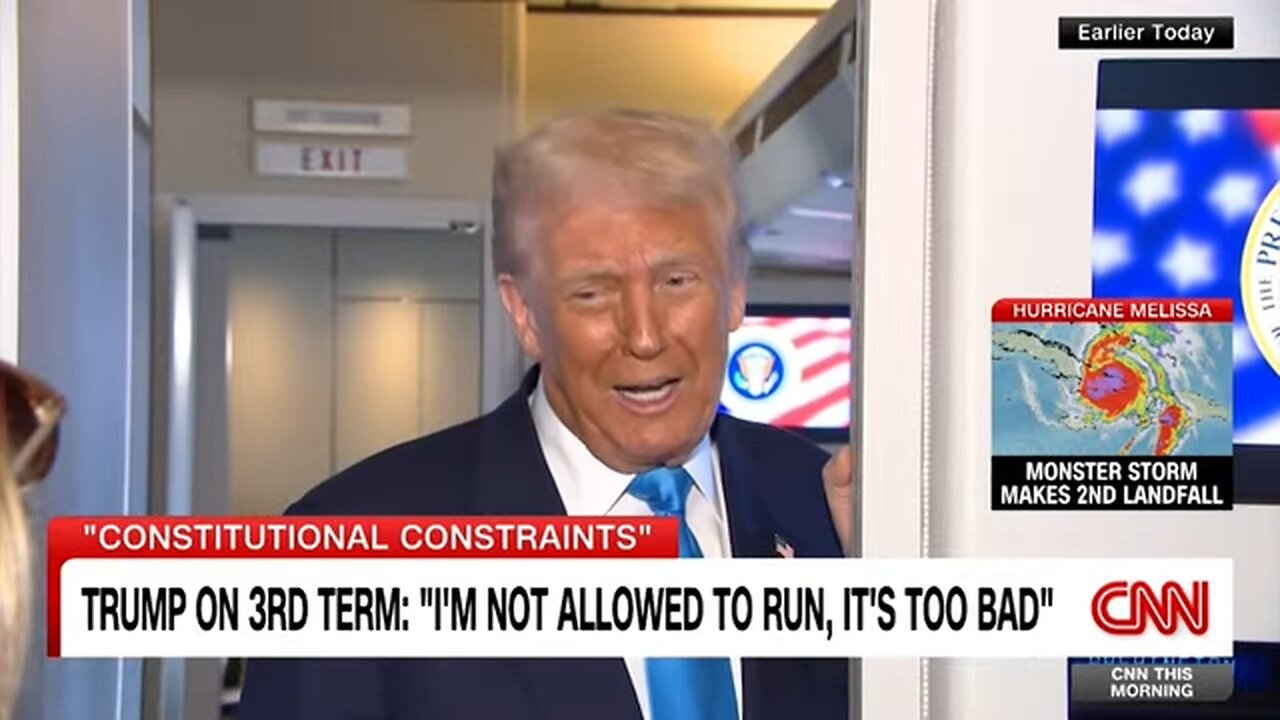 Trump says it’s ‘pretty clear’ he’s not allowed to run for a third term