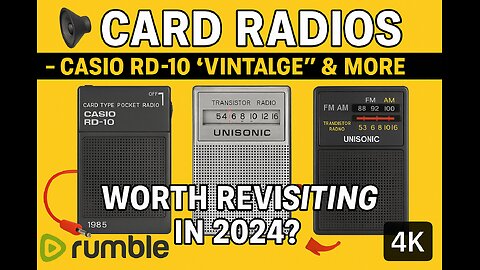 🕹️ Casio RD-10 & Vintage Card Radios 📻 | Timeless Tech or Just Nostalgia? 🔍