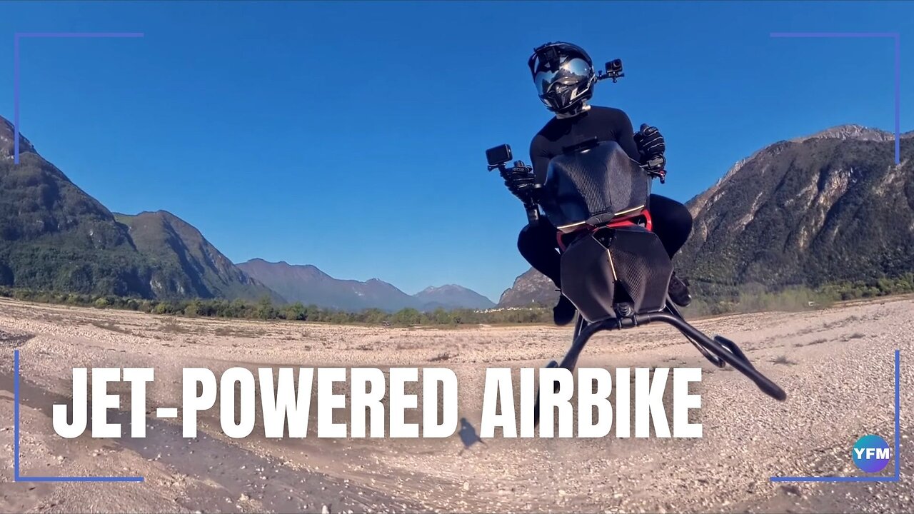 Jet-powered airbike