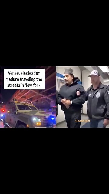 Venezuelan Leader Maduro Parades Through New York With Van Doors Open