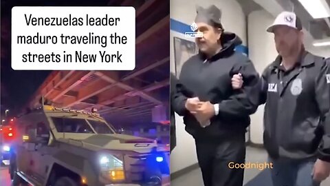 Venezuelan Leader Maduro Parades Through New York With Van Doors Open