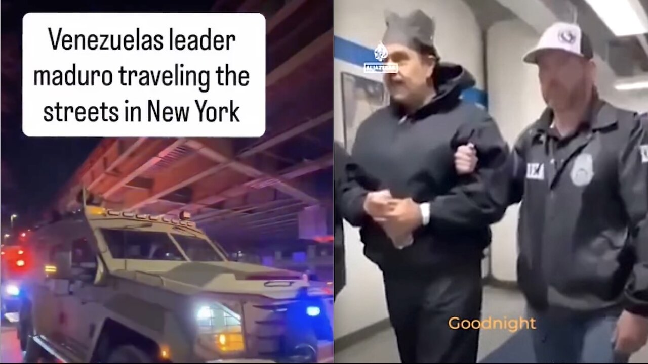 Venezuelan Leader Maduro Parades Through New York With Van Doors Open
