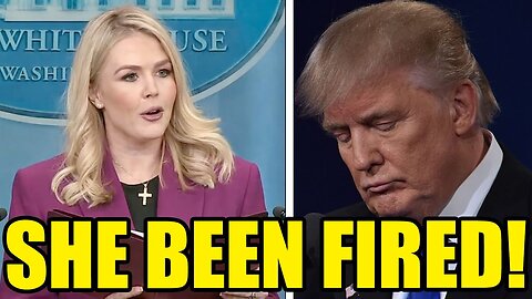 BREAKING Leavitt FIRED To LEAVE Trump As White House CRISIS ERUPTS