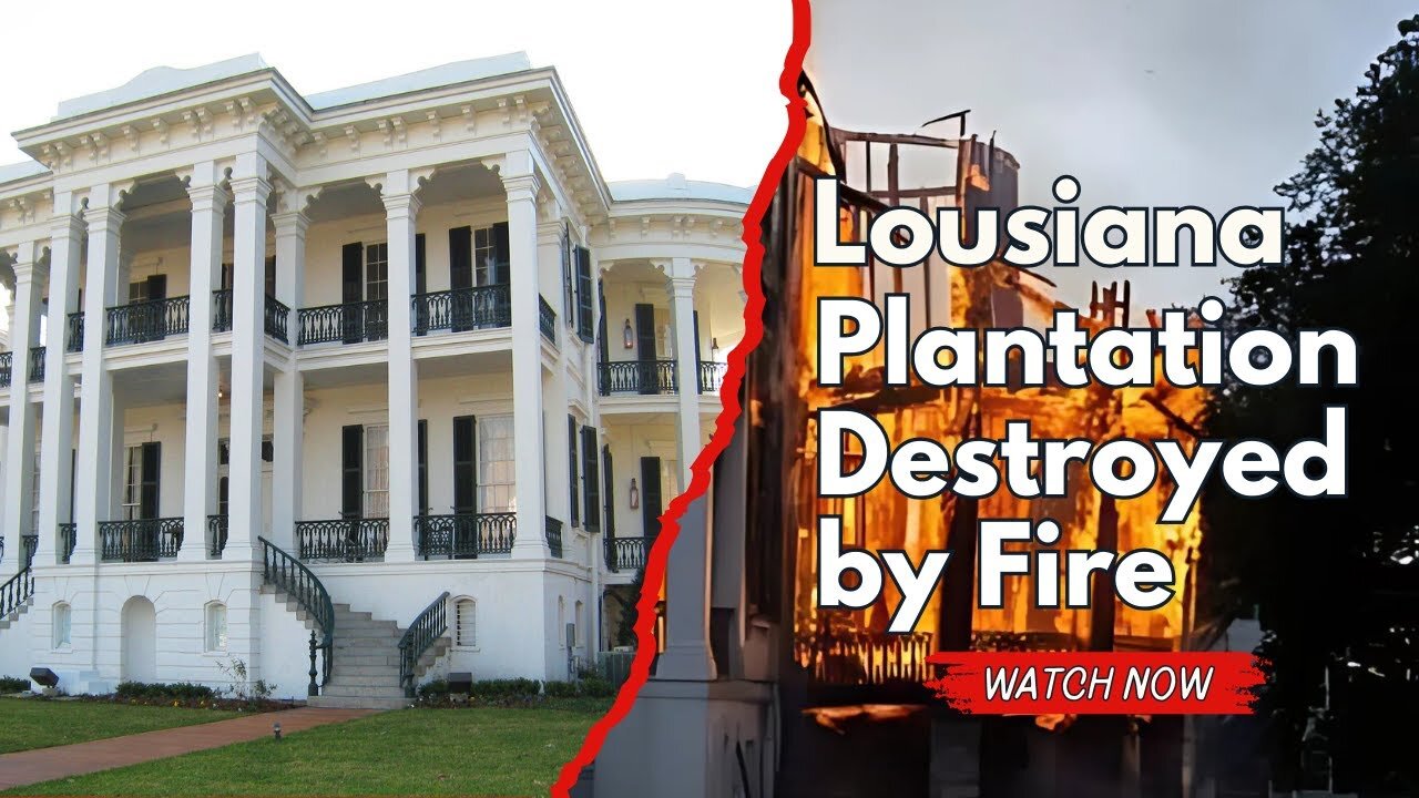 #Plantation Built by Slaves in 1859 Destroyed by Fire