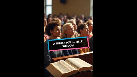 A Prayer for Humble Wisdom