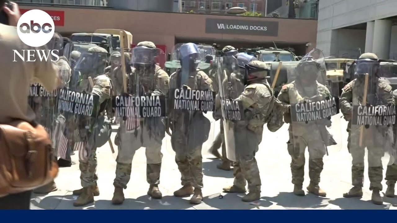 Tensions escalate in downtown Los Angeles as ICE protests continue