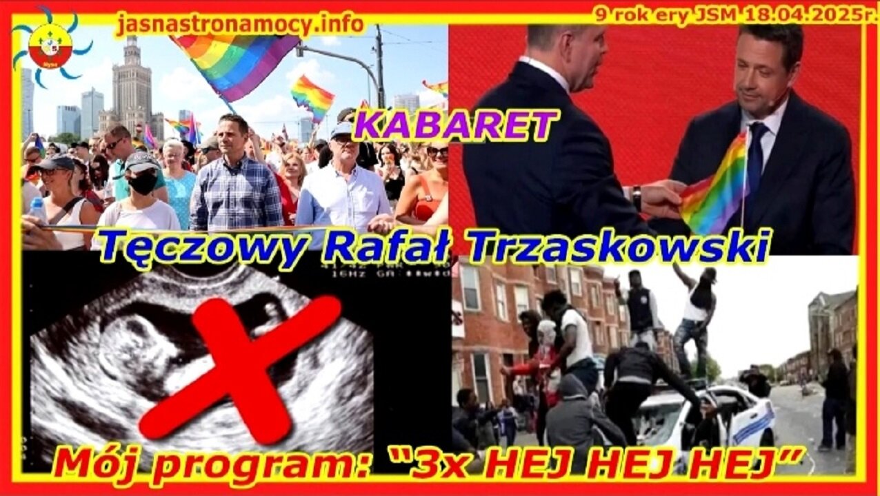 KABARET 🏳‍🌈Tęczowy Rafał Trzaskowski Mój program trzy razy HEJ HEJ HEJ