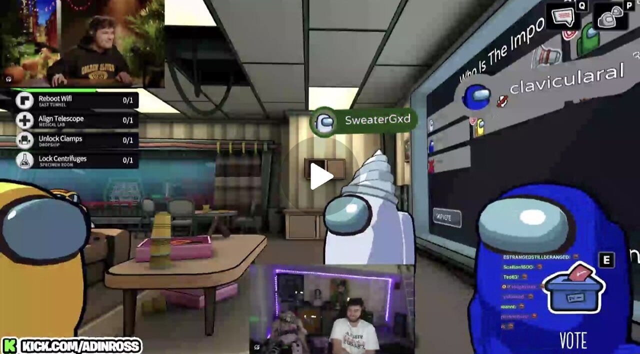 Nick Fuentes game night with Adin Ross, Cheesur, Clavicular, and Cuffem