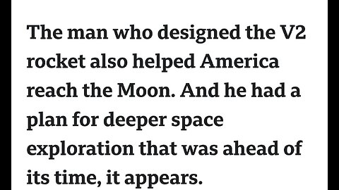 Operation Paperclip is why we went to the moon