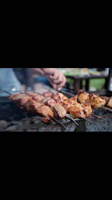 Spicy barbecue shish kebab