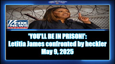 YOU LL BE IN PRISON! _ Letitia James confronted by heckler