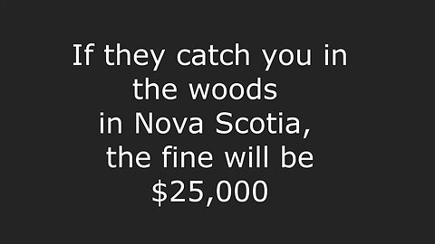 CLIMATE LOCKDOWNS CANADA, CHRIS SKY PREDICTED, $25,000 FINE FOR WALKING IN THE FOREST