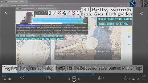''Negative'' [time]lines VS Reality, Than[X] For The Best Lessons Ever Learned Mother, Yup!