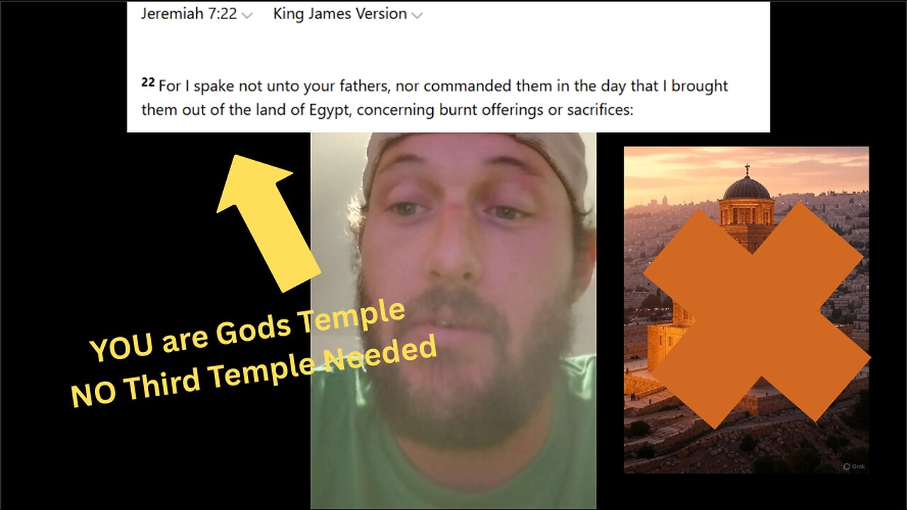 NO third temple needed YOU are Gods Temple (Jeremiah said it BEST!)