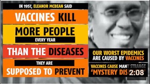 "Eleanor McBean (1957): Vaccines Cause More Deaths than Prevented Diseases"