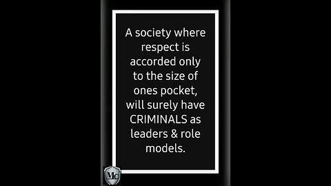 Why are criminals leaders