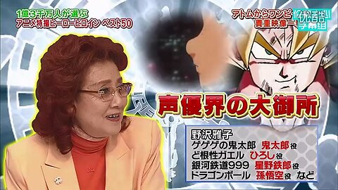 【中字】一億三千萬人之選人氣動畫及特摄作品 男女主角Best50 140405