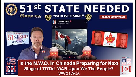 🚨BREAKING🚨Is CHINada’s NWO Prepping TOTAL WAR upon We The People? 51st State/Trump Needed ASAP