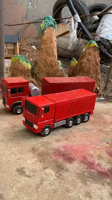 Clay Toy Truck Crashed