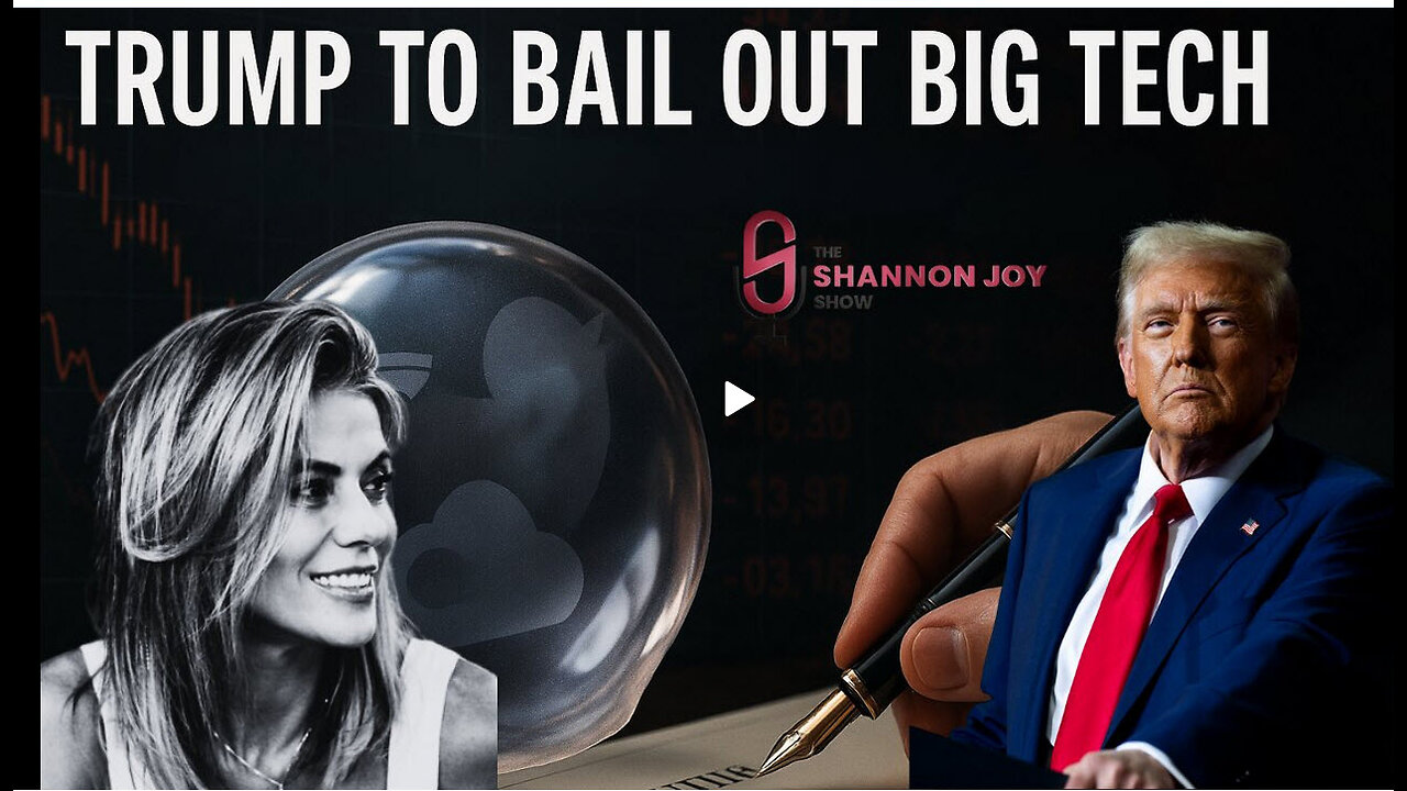 Trump To BAIL OUT Big Tech Via Executive Order Before The Bubble Even Pops -12.08.2025