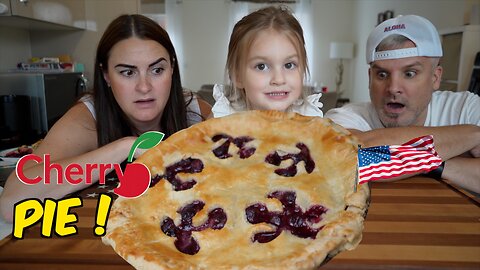 Brits Try American Cherry Pie for the first time! [You Put Cherries in a Pie?]