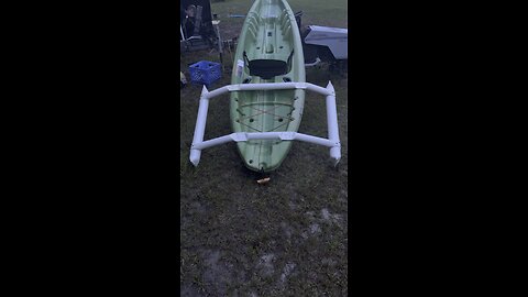 PVC kayak outriggers