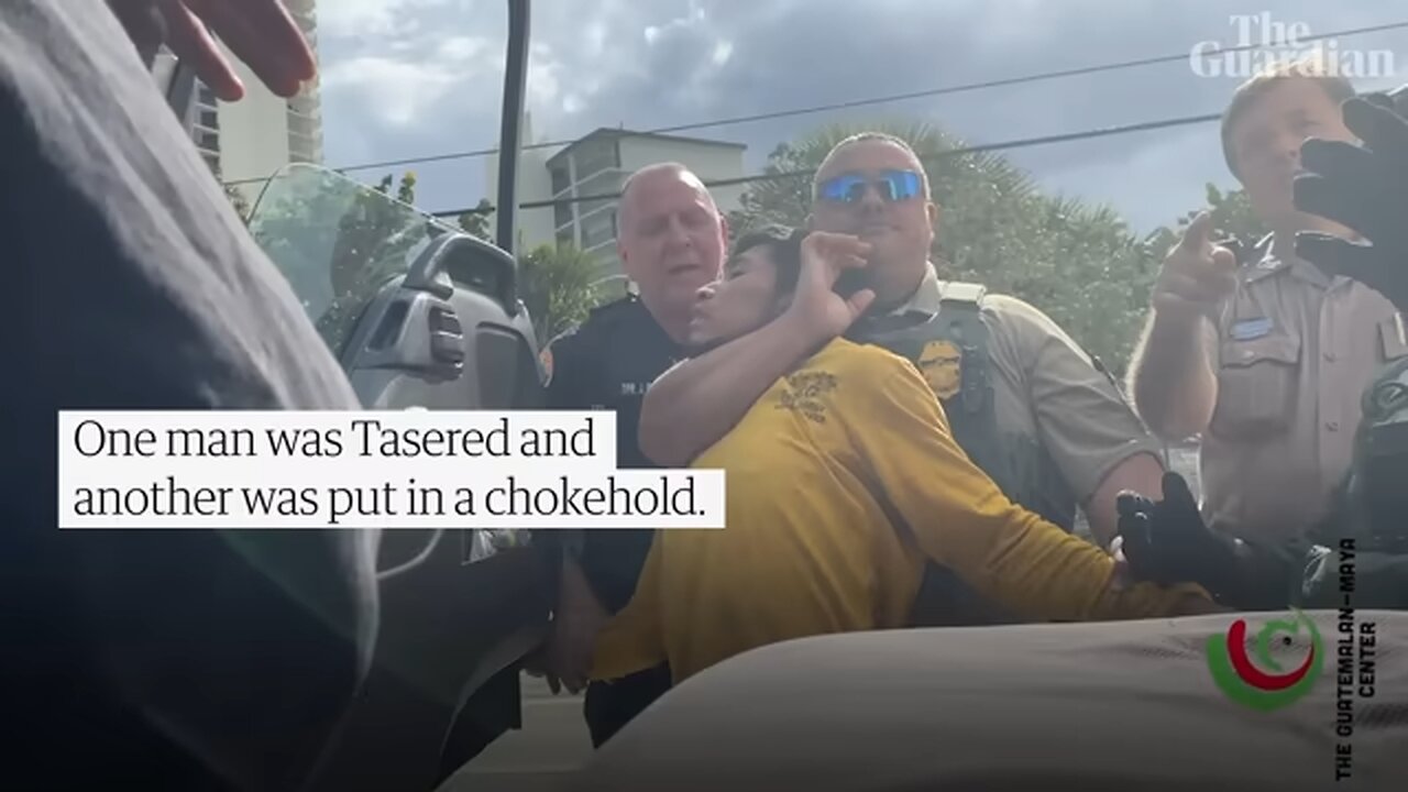 'You’ve got no rights’: teenage US citizen records violent arrest by immigration officers