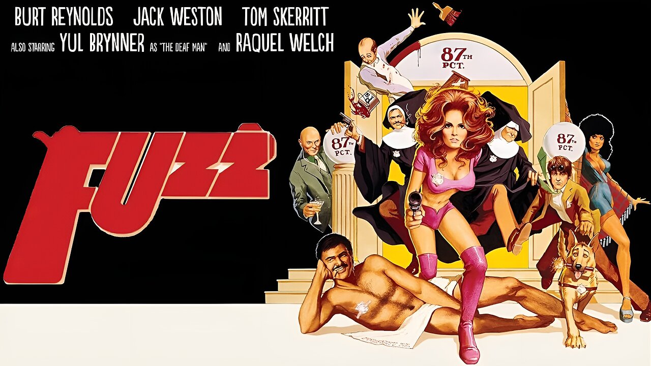 Fuzz (1972) Burt Reynolds, Raquel Welch, Tom Skerritt, Jack Weston