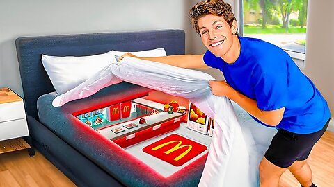 I built a secret McDonald's in my room!