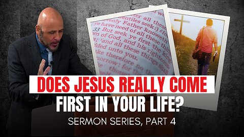 IF YOU SEEK PLEASURE AND LIVE FOR MATERIAL GAIN, THEN JESUS ISN’T FIRST IN YOUR LIFE