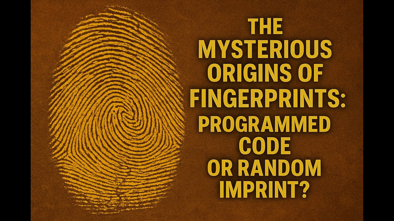The Mysterious Origins of Fingerprints: Programmed Code or Random Imprint?