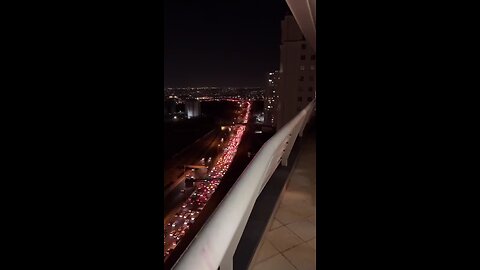 OVER 10 MILLION PEOPLE IN TEHRAN AT 3AM ARE BEING ORDERED TO LEAVE THEIR HOUSES
