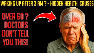 SENIORS! The 5 REASONS Why You KEEP WAKING UP at 3AM Senior Health Tips