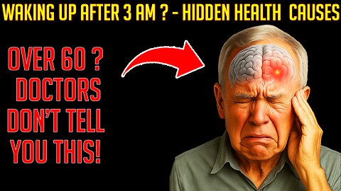 SENIORS! The 5 REASONS Why You KEEP WAKING UP at 3AM Senior Health Tips